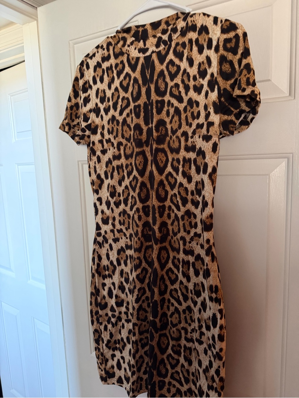 Ricki's Leopard Print Mini Dress in Tan and Black